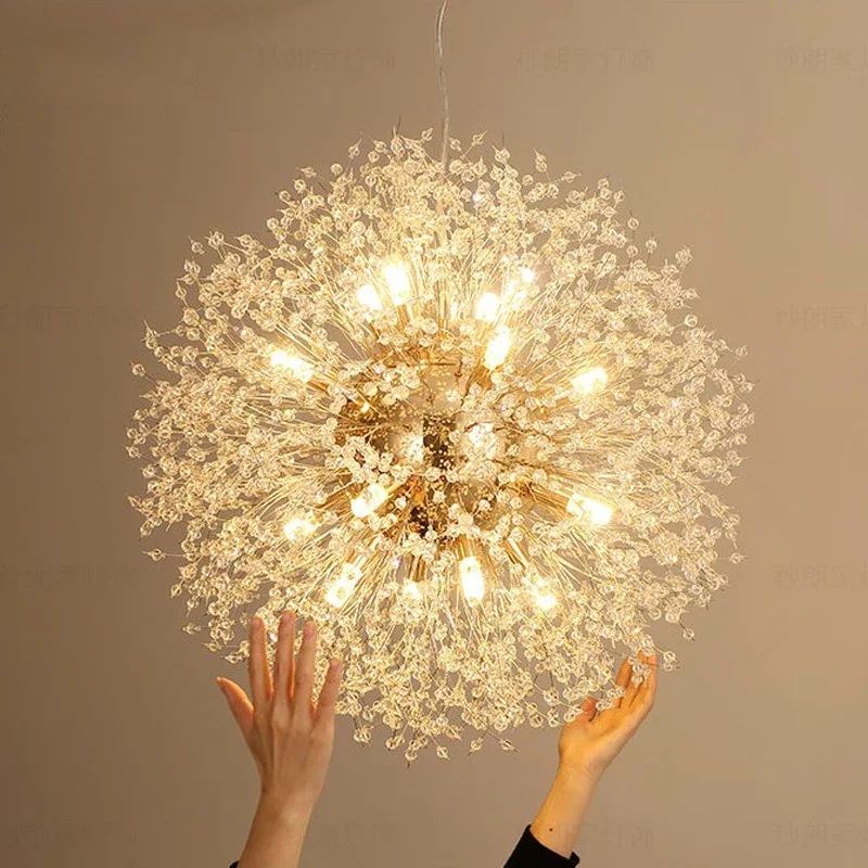 

Nordic Living Room Chandelier Creative Dandelion Bedroom Study Dining Room Decorative Chandelier Clothing Shop Art Pendant Lamp