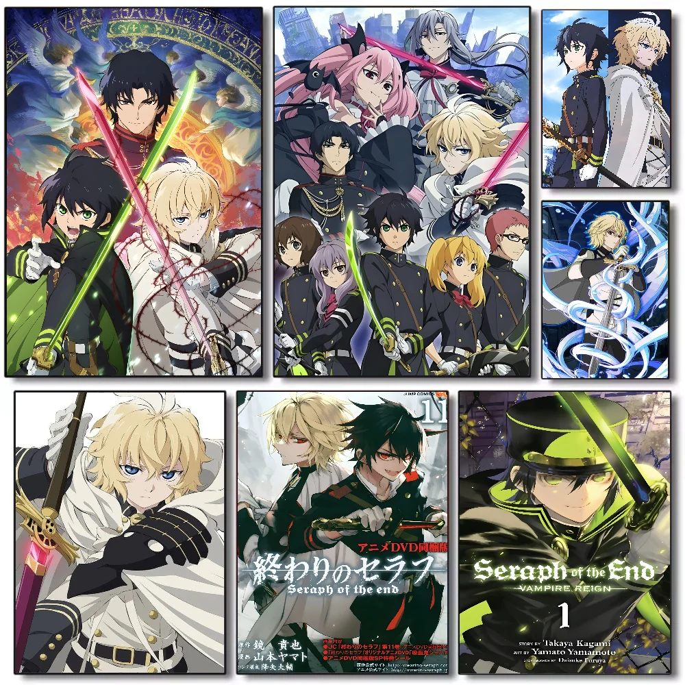 Anime Seraph of The End Poster HD art sticky wall waterproof home living room bedroom bar aesthetic decoration