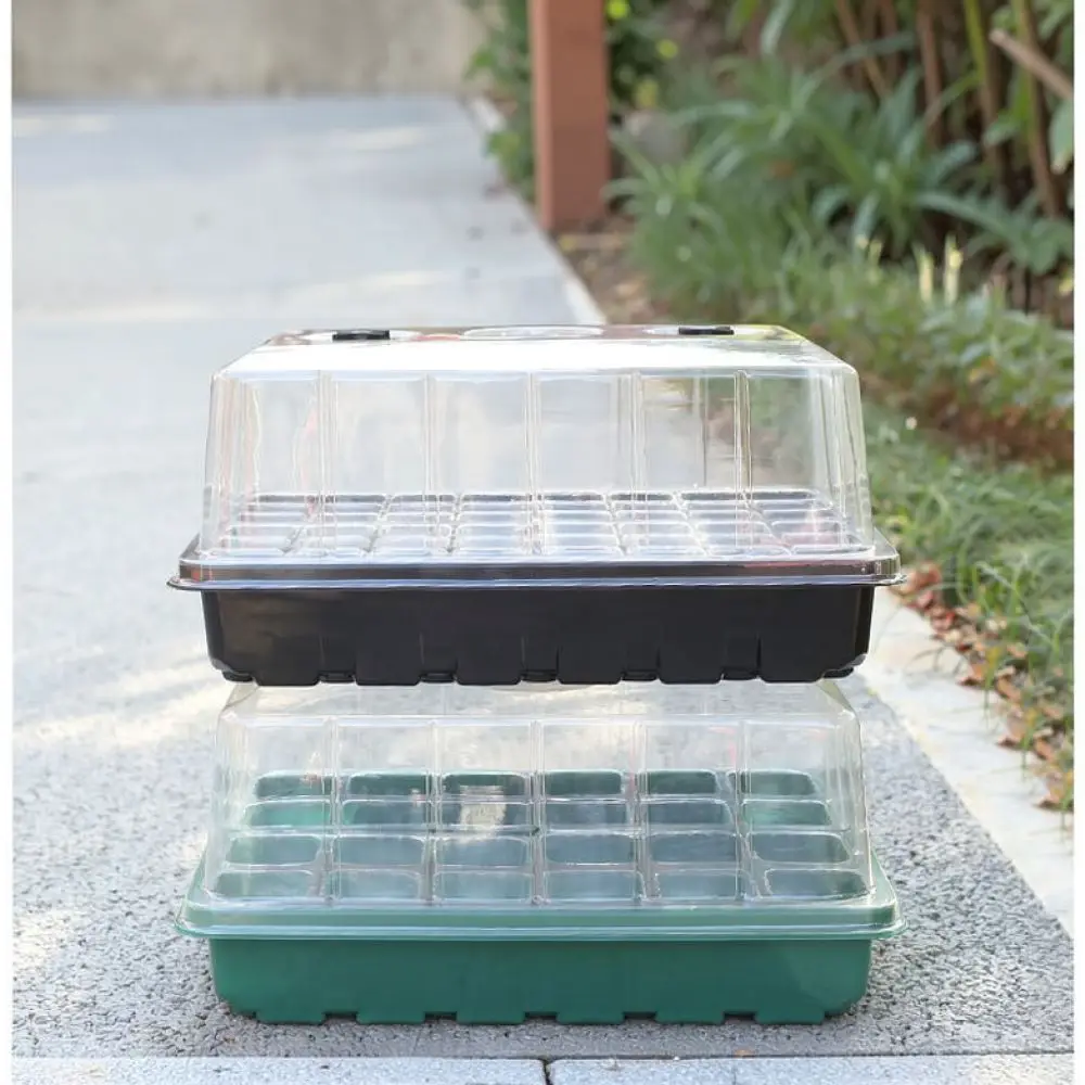 Indoor Starter Kit With LED Light Adjustable Moisture Dome Durable Propagation Box Gardening Nursery Container