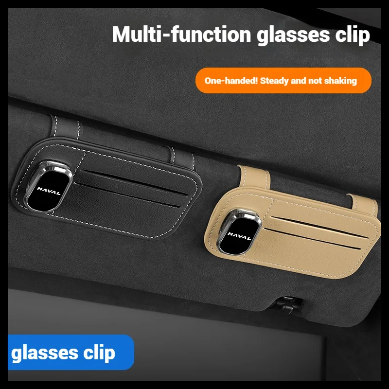 

Car Sun Visor Glasses Clip For Haval Jolion H1 H6 H2 H9 F7X F7 Dargo H2S M6 H3 H4 H5 H7 Car Accessories Car Logo Ticket Clip