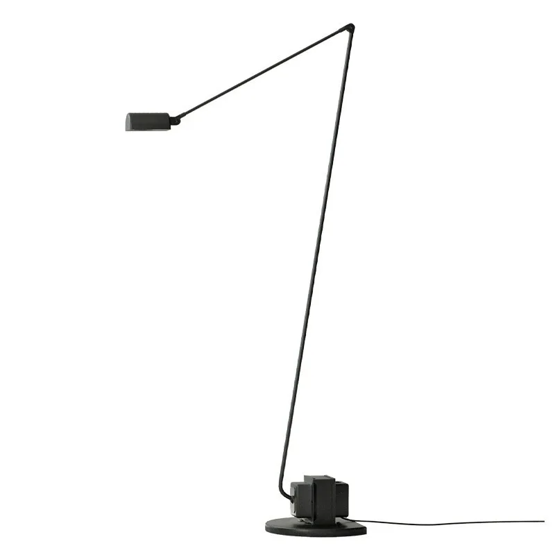 Floor lamp European and American retro rocker arm dimmable reading lamp