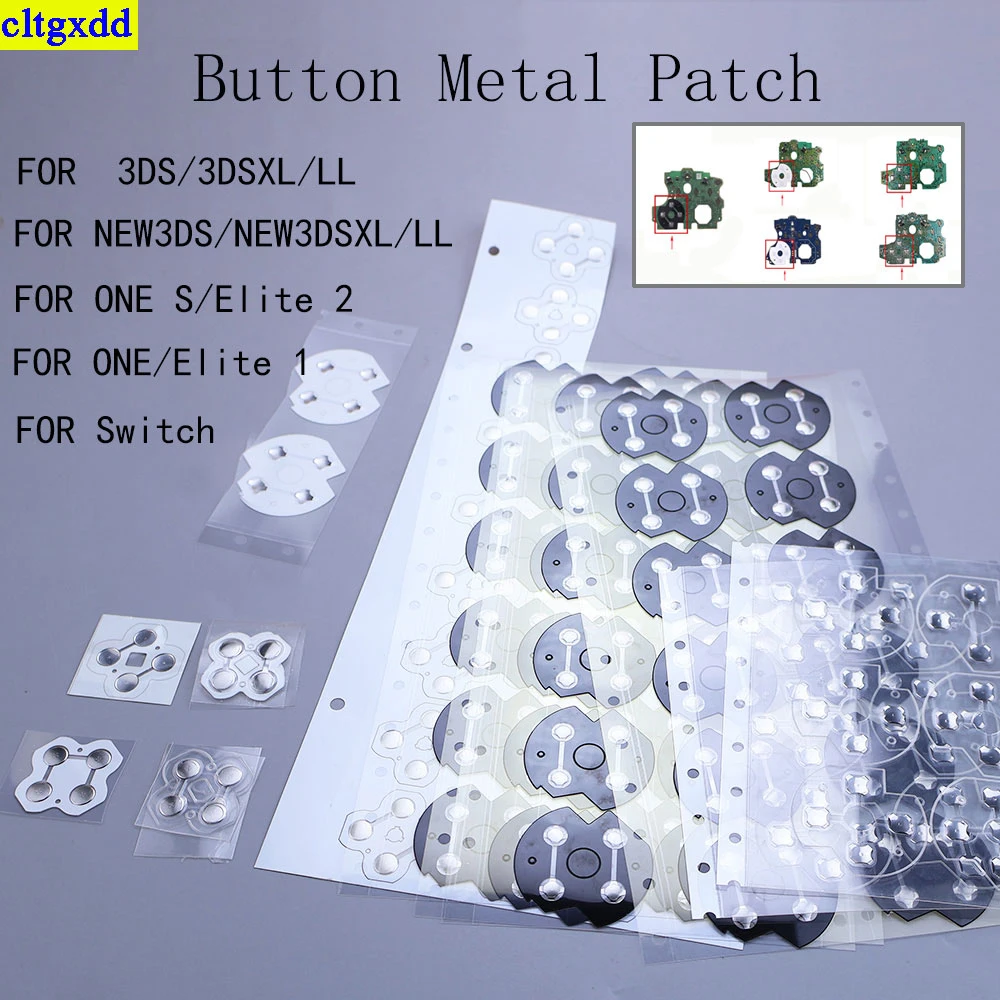 Cltgxdd 1/5/10 peça para controle de xbox one, botão d pad, cúpula de metal, fivela, placa pcb, xbox series s x, filme condutor