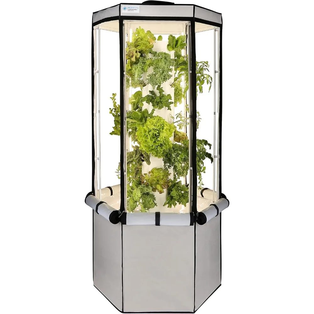 

Indoor Hydroponic Growing System 2.0 – Grow 27 Lettuce, Vegetable, Herb & Fruiting Plants | Includes Grow Tent
