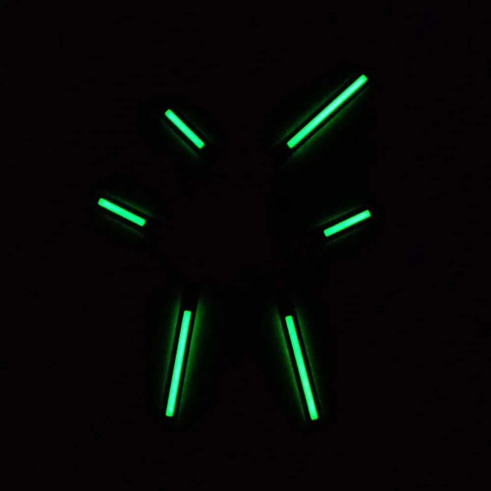 Nh35 mãos de relógio de alta qualidade para movimento nh35/nh36 peças de reposição mãos luminosas verdes