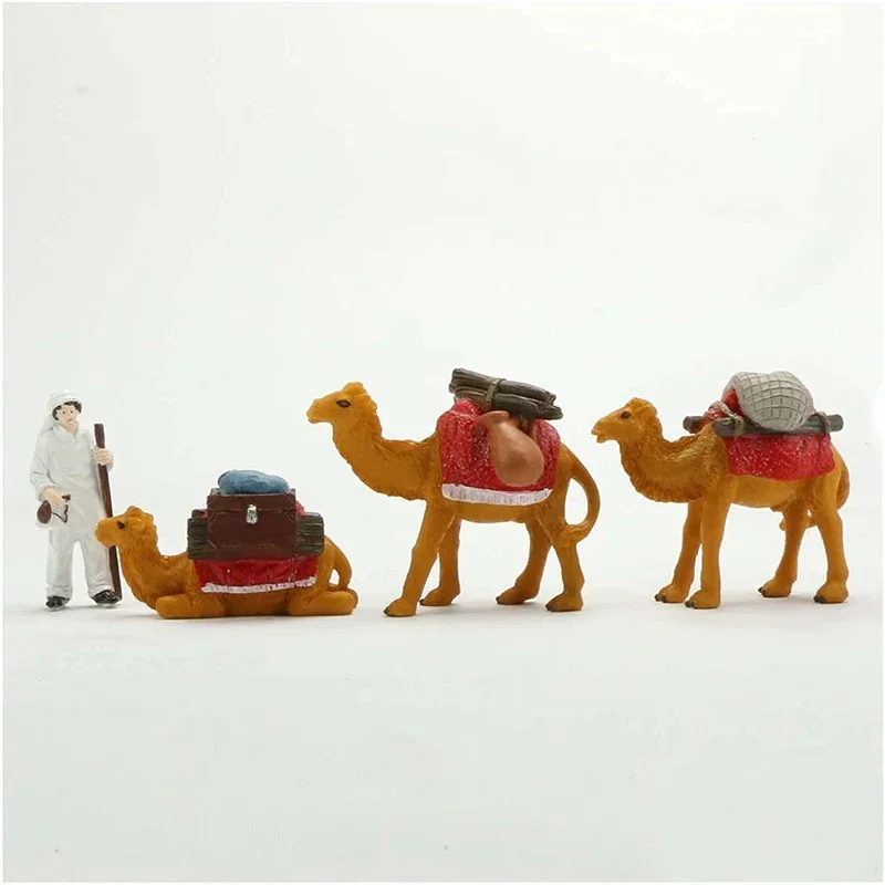 

Miniature Collectible Figurines Garden Decoration Desert Camel Animal Figurine DIY Mini Landscape Ornament Resin Embellishments