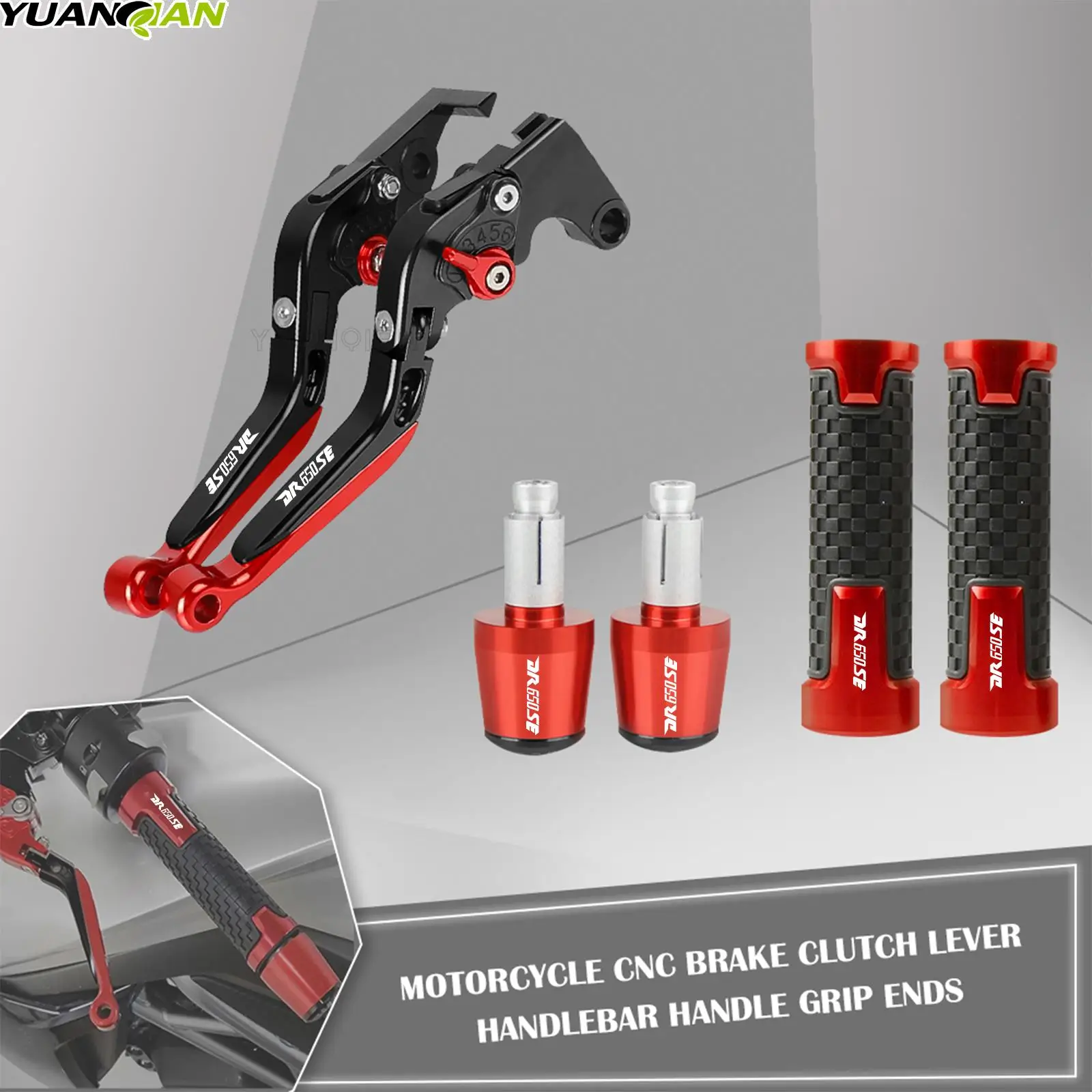 Motorcycle CNC Aluminum For DUZUKI DR650S SE 1994 1995 1996 1997 1998-2010 Brake Clutch Lever And Handlebar Handle Grips Sets