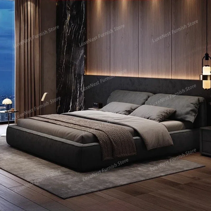 

Домашняя мебель: Роскошная кровать King Size 180x200 см с изголовьем, основание и каркас для спальни, незаменимая вещь для семейных спален и общежитий.