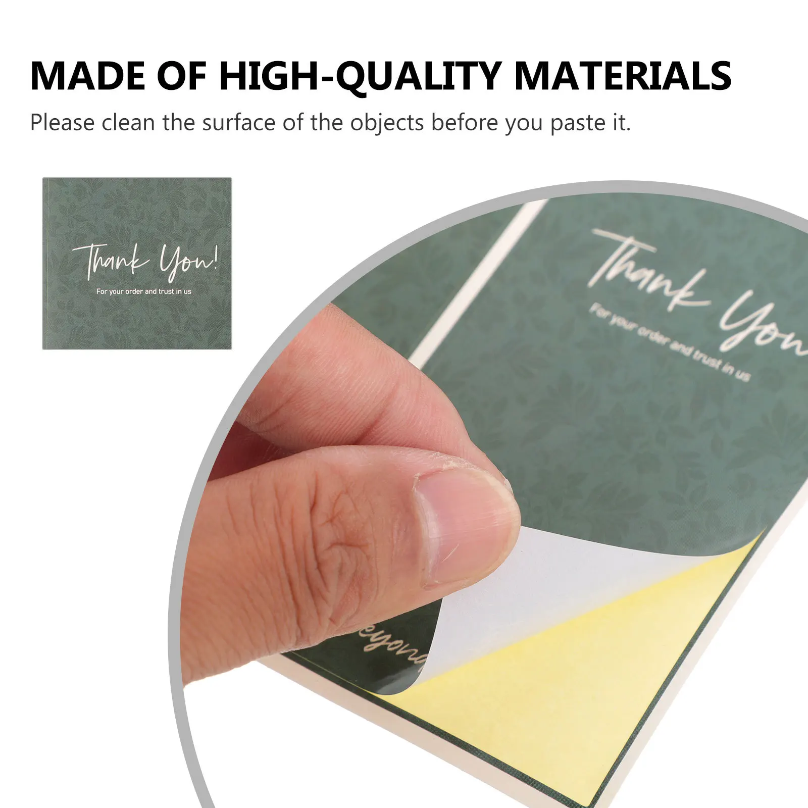 

100Pcs Self Adhesive Sealing Stickers High Adhesion Gift Box Labels for Packing Wrapping Decorative Use Gift Box Seal Stickers