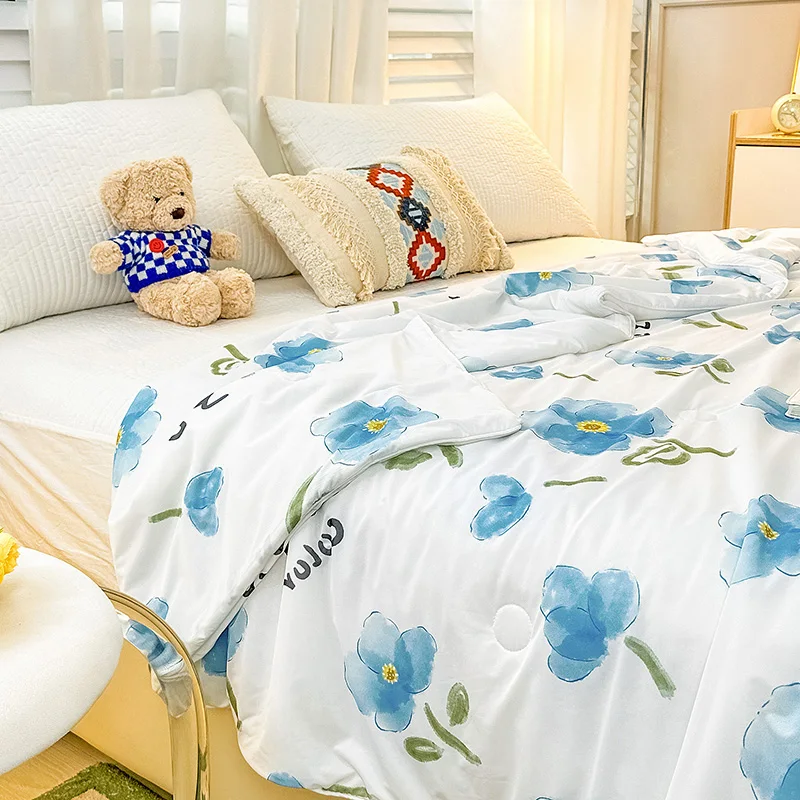 2024 Cold Summer Ice Comforter for beds Cool Blanket Couple 200X230CM King Size Comforters Air Condition Quilt Single Quilts