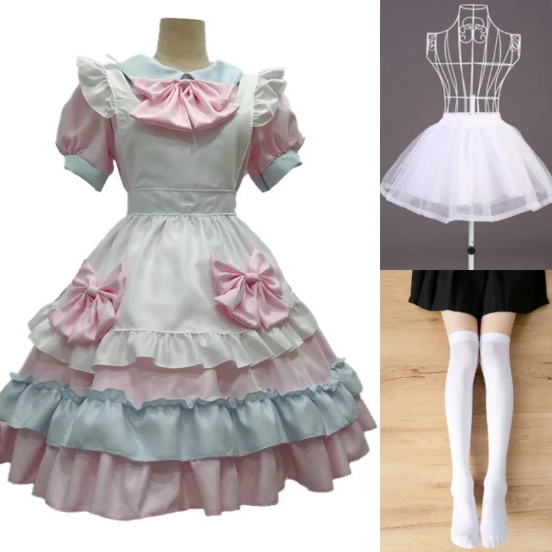 Servante Girl Cosplay fur ses, Lolita Maid Costume, Stage Show Costume, 73 Maid Outfit, Waitress Uniform, Cute fur s, Women Clothes