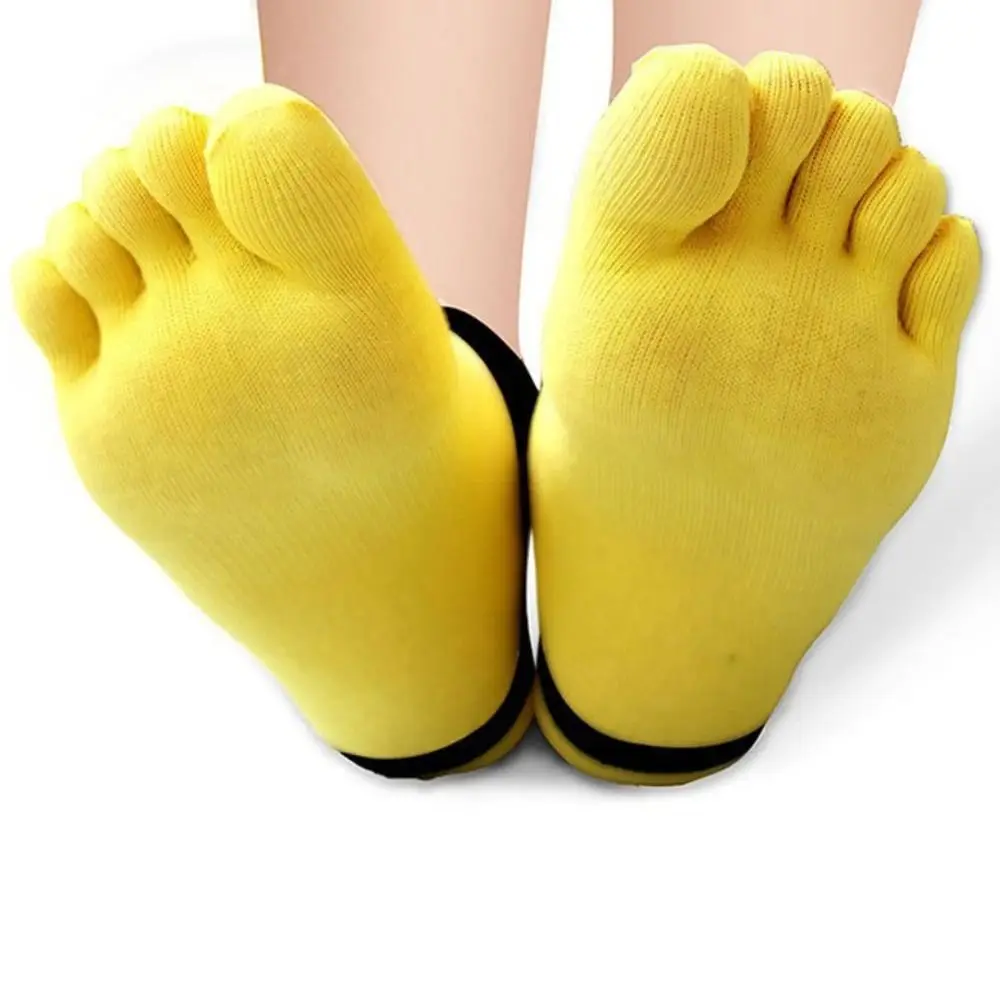 

1 Pair of EU38-44 Five Finger Socks Mesh Cotton No Show Ankle Socks Breathable Anti Friction Male Short Socks Sports