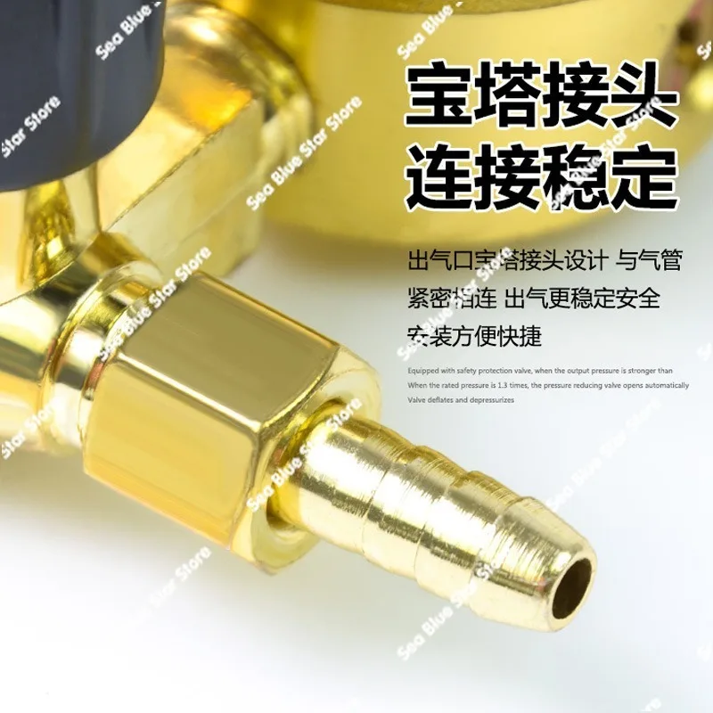 ArgonGauge Anti-drop Pressure Reducing Valve Pressure Reducing Gauge Pressure Reducer Argon Arc Welding   Gauge Flowmeter