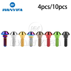 Wanyifa 4/10Pcs Titanium Bolt Screw M6 X 20/25mm Allen Key Head Bolts for Yamaha Motorcycle Brakes