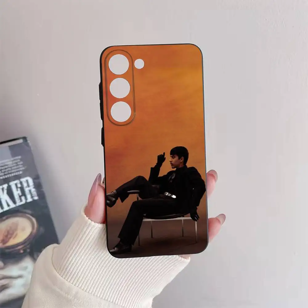 حافظة هاتف I-Ivan C-Cornejo لهاتف سامسونج جالاكسي A73,72,51,53,52,71,22,5G,Note,J7,8,9 غطاء أسود ناعم #6