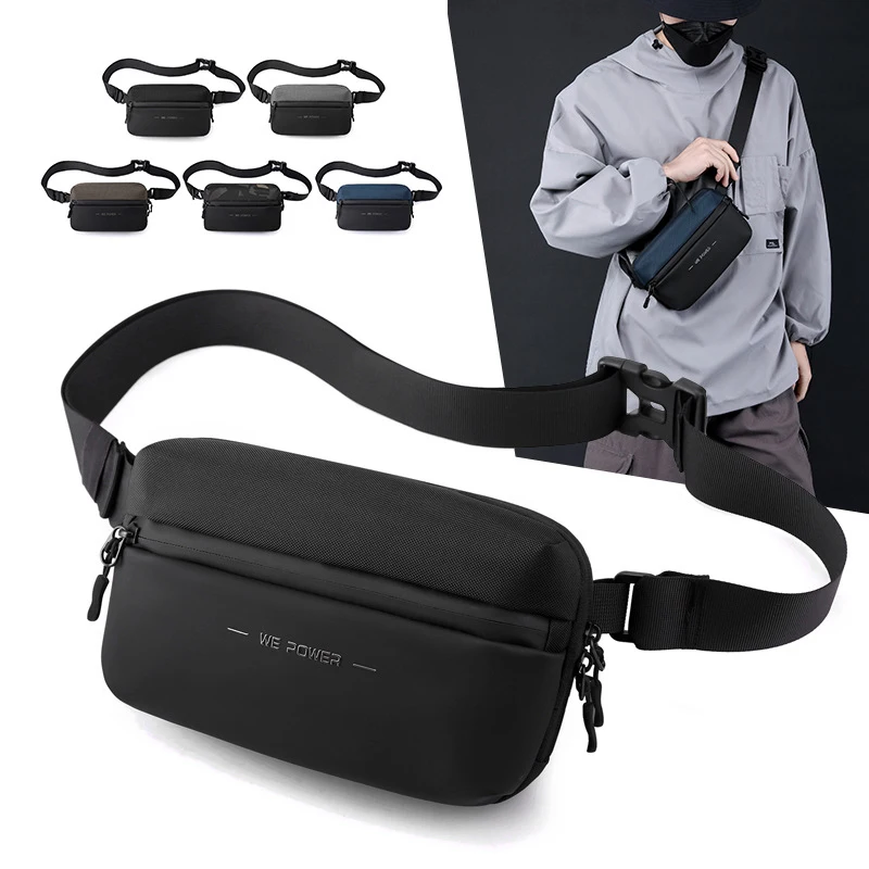 Fashion Business Men Waist Bag 2023 New Trend Unisex Chest Packs High Quality Nylon Travel Fanny Pack Shopper Crossbody Bag Male