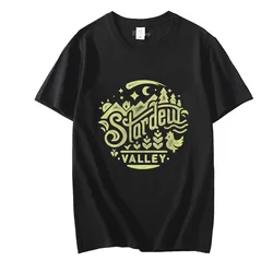 Stardew Valley Game Shirt 100% Cotton Tshirts Cartoon Graphic T Shirts Creative Printed Clothes Unisex Summer Casual T-shirts