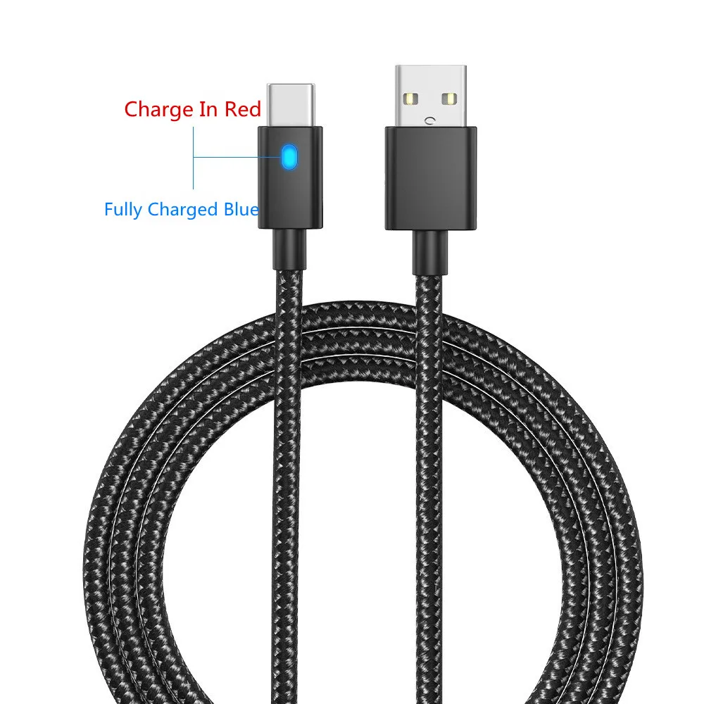 Light Indicator Phone/Tablet/Computer Data Transfer 2A Fast Gamepad Charging Type-C Cable For PS5/XSX