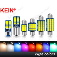 KEIN 2PCS 12V 24V T10 Festoon BA9S W5W C5W C10W 5W5 T4W 28mm 31mm 36mm 39mm 41mm Truck Car Light Interior Led Bulb Signal Lamp