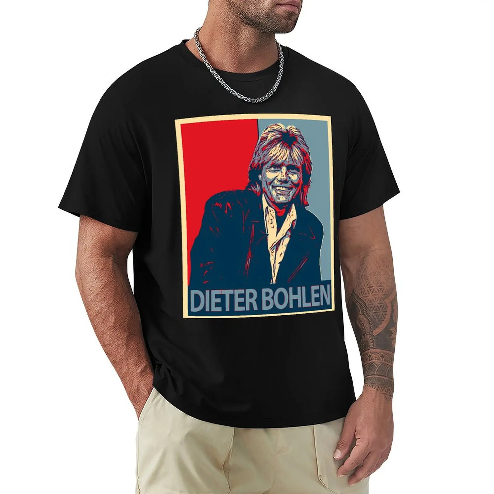 

Dieter Bohlen T-Shirt Novelty Print Casual Tee Shirt