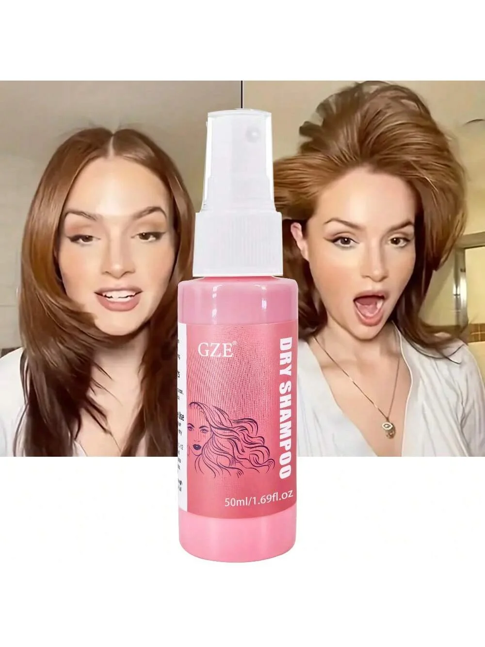 GZE DRY SHAMPOO Instantly Absorbs Oil in Hair Oil Control Refreshing Root Lifting Fluffy Hair, Beach Babe Dry Shampoo