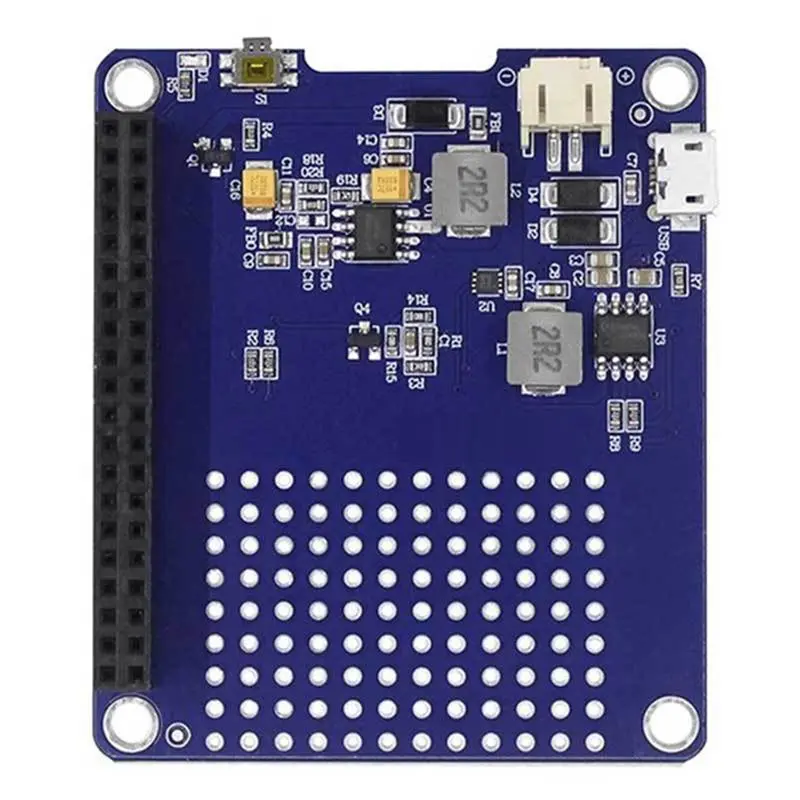 For Home  2PCS Raspberry Pi 4 PI5 UPS Uninterruptible Power Supply HAT Lithium Battery Module Rpi UPS H