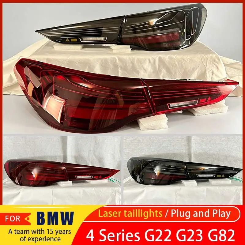 CSL Laser Taillight For BMW 4Series G22 G23 G26 M4 G82 G83 425i 430i 440i 2020-2026 LED Dynamic Signal DRL Brake Tail Light