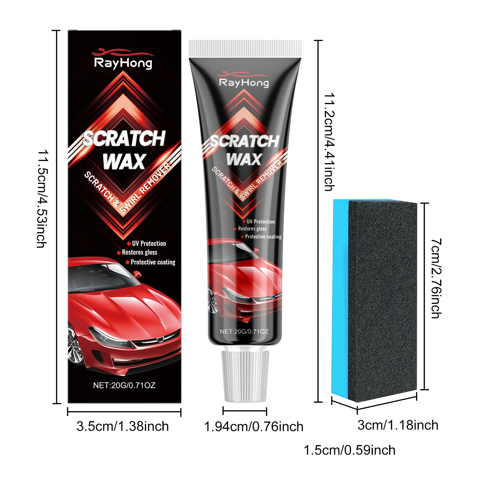 Premium Car Coating Wax - Scratch Resistant Polish, Gloss Enhancer, Paint Protection Car Detailing Daily Use And Family-(20g) image 3