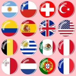 National Flag Magnet Fridge Home Decor Refrigerator Magnets Stickers Souvenir