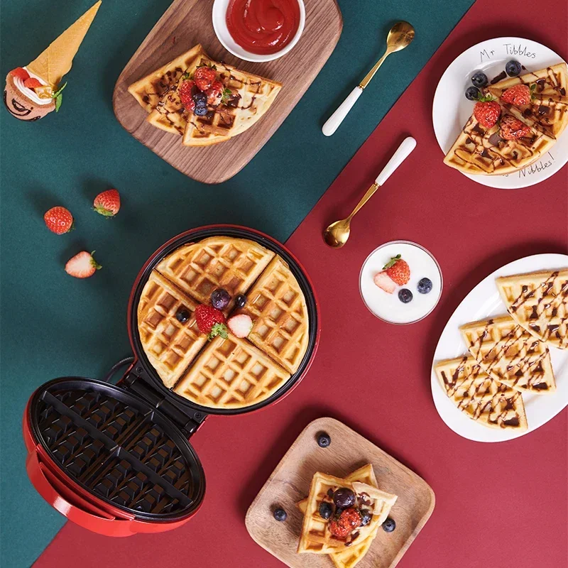 220V Make Waffles, Doughnuts & Cakes in Minutes with the Love for Waffles Multifunction Maker