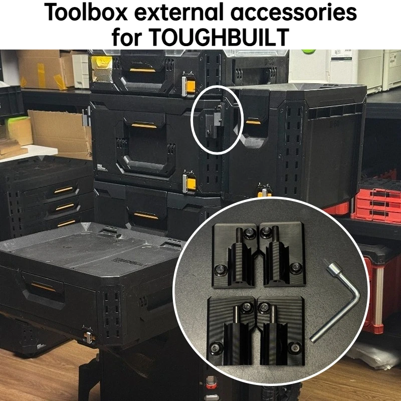 Toolbox External Accessories for TOUGHBUILT Toolboxes DIY Tool Box Modification Expansion Kit Tools Parts for Repair Worker