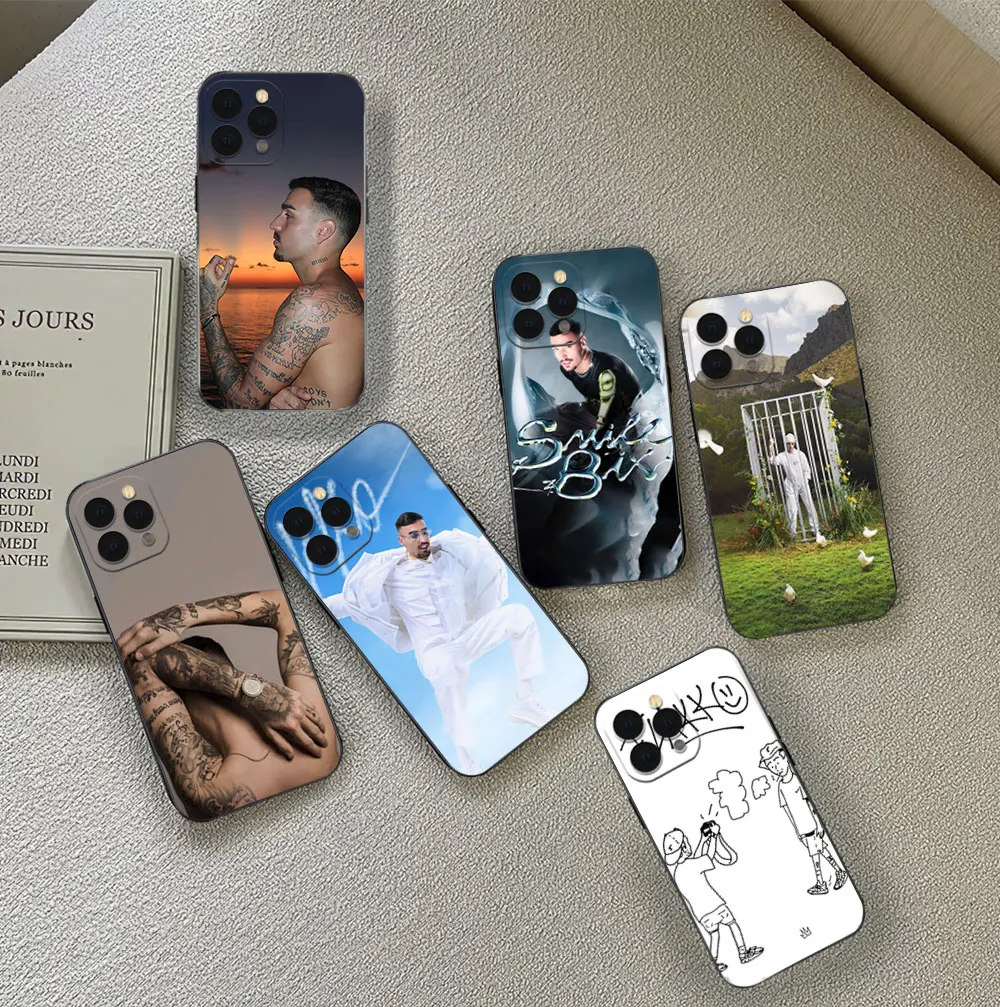 Phone Case Singer R-Rels B For iPhone 12 11 13 14 15 16 Max Pro Plus Black Soft Silicone Cover