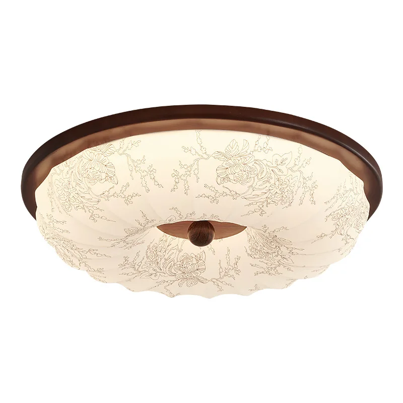 Francés, medieval, dormitorio, lámpara de techo, vintage, nogal