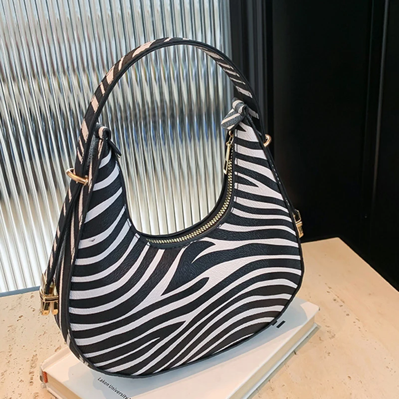 Neue Kuh Muster Schulter Tasche Für Frühling/Sommer Vielseitige frauen Tasche Personalisierte Koreanische Leopard Muster Unterarm Handtasche – Detail 21