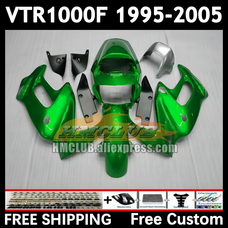 SuperHawk For HONDA VTR1000 F VTR 1000 F stock green 1000F 83No.158 VTR1000F 95 96 97 98 99 00 2001 2002 2003 2004 2005 Fairing