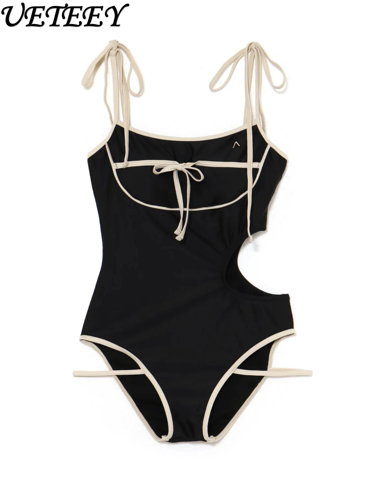 

Japanese Sexy Backless One-piece Swimsuit Women Slim Hot Spring Vacation Swimwear Niche One-piece Bikini Bathing Suit Ladies