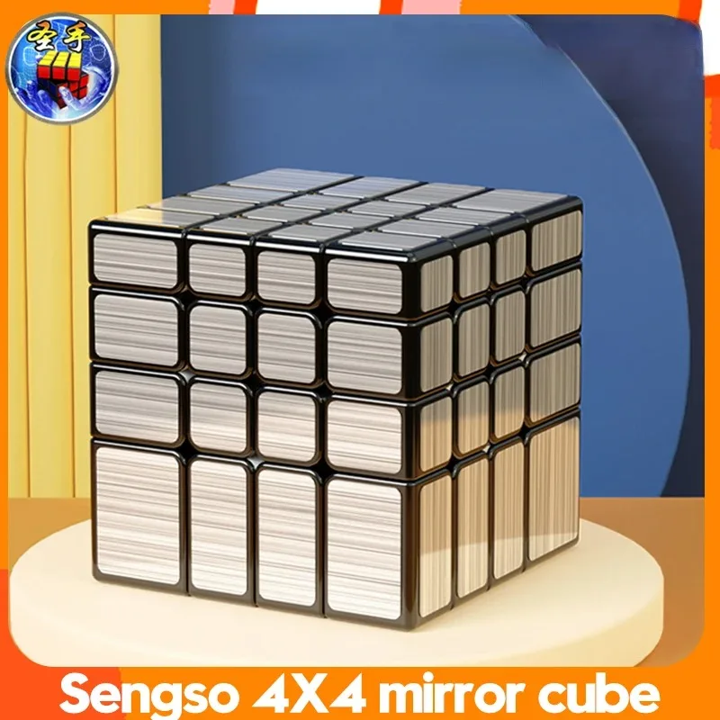 Sengso-Cube magique de vitesse professionnel Shengshou pour enfants, jouets de puzzle miroir, 4x4x4