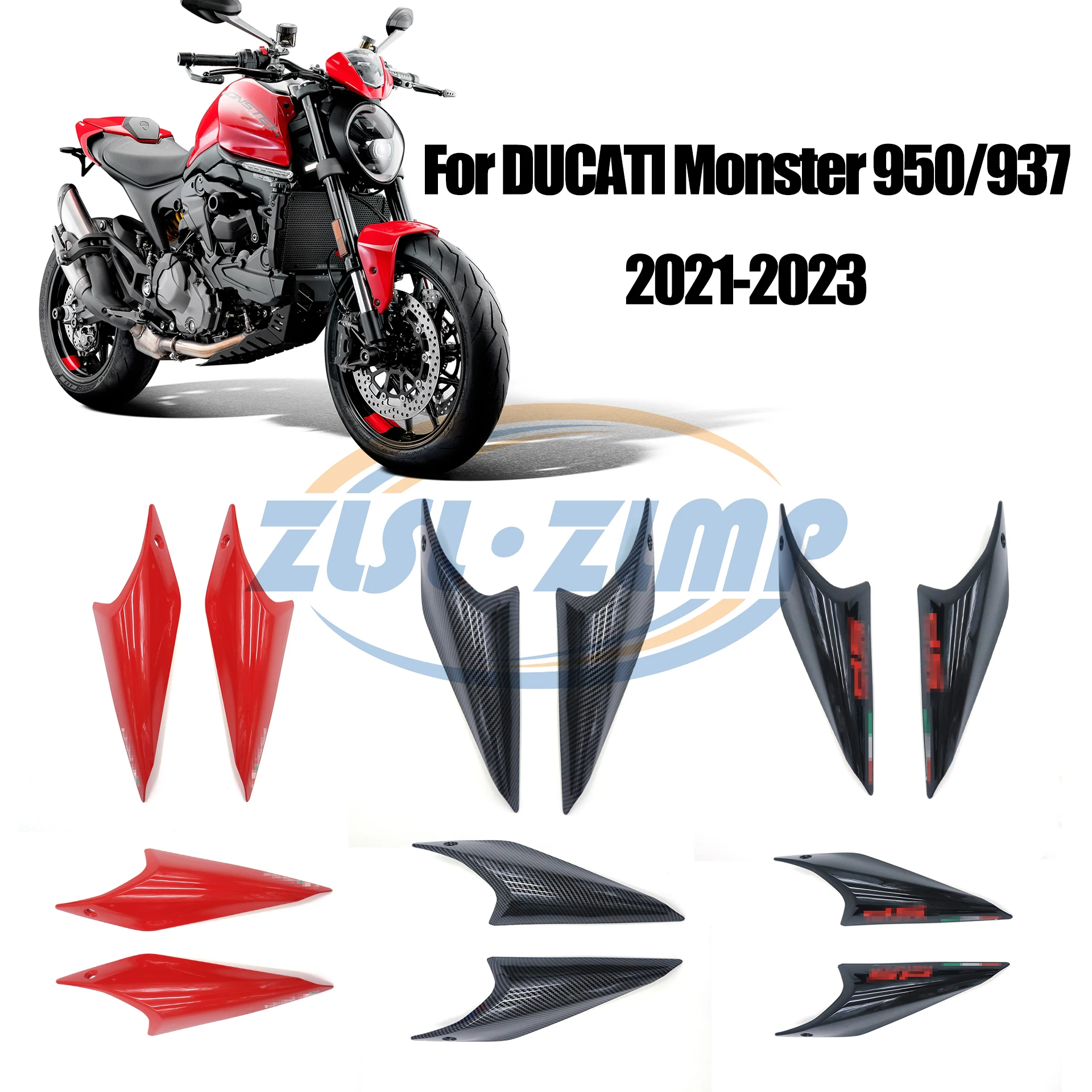 

For Ducati Monster 950 937 2021 2022 2023 HyperStrada Rear Upper Tailstock Cover Fairing Taillight Rear Cover Seat Side Plate