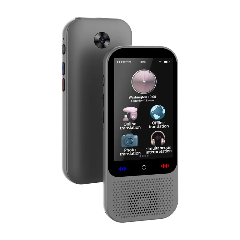 آلة الترجمة المحمولة S80 Pro ChatGPT اللغات في الوقت الحقيقي ترجمة جهاز مترجم تسجيل الصور الصوتي الذكي