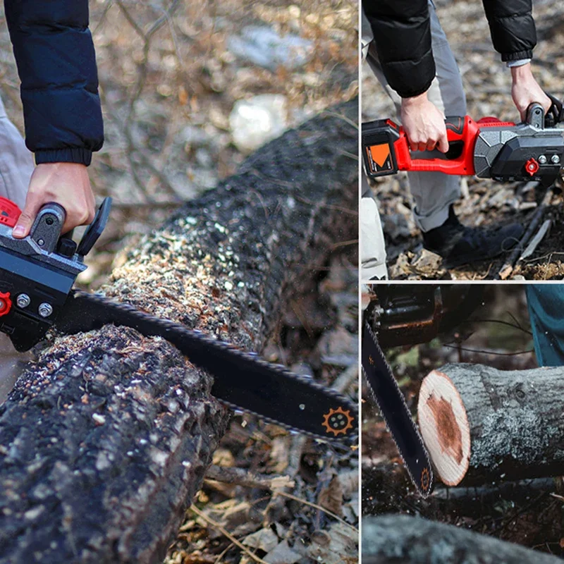 New Model 16 inch 42V Portable Non-slip Handle Chain Saw Man Wood Lithium Battery Cordless Brushless Electric German Chainsaw