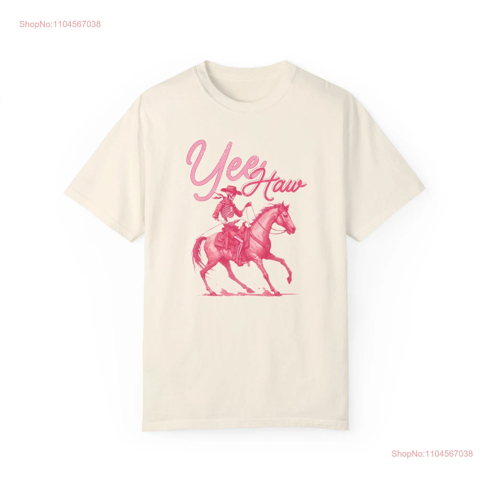 חולצת קאובוי סקלטון רכיבה על סוס Yee Haw חולצה עליונה דרום מערב פראי רודאו וינטאג' ורודה בשרוולים ארוכים או קצרים