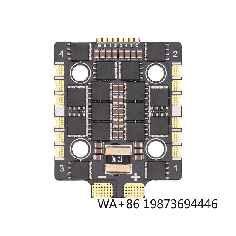 

32-bit 60A 4-in-1 ESC 60A 3-6S BLHeli_32 5V 3A BEC Dshot1200 Mini Size ESC for DIY Quadcopter FPV Racing