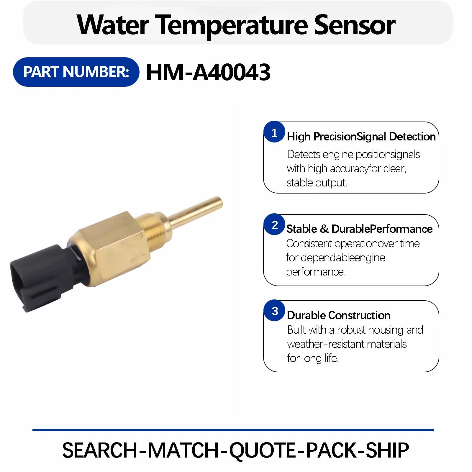 Water Temperature Sensor 341-3600 For Caterpillar E311C Crawler Excavators
