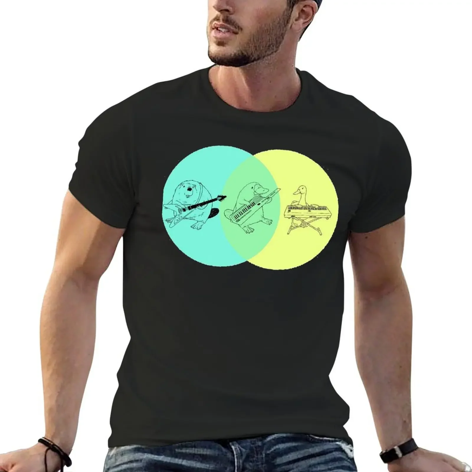 Keytar Platypus Venn Diagram Essential T-Shirt vintage t shirts tees mens plain t shirts