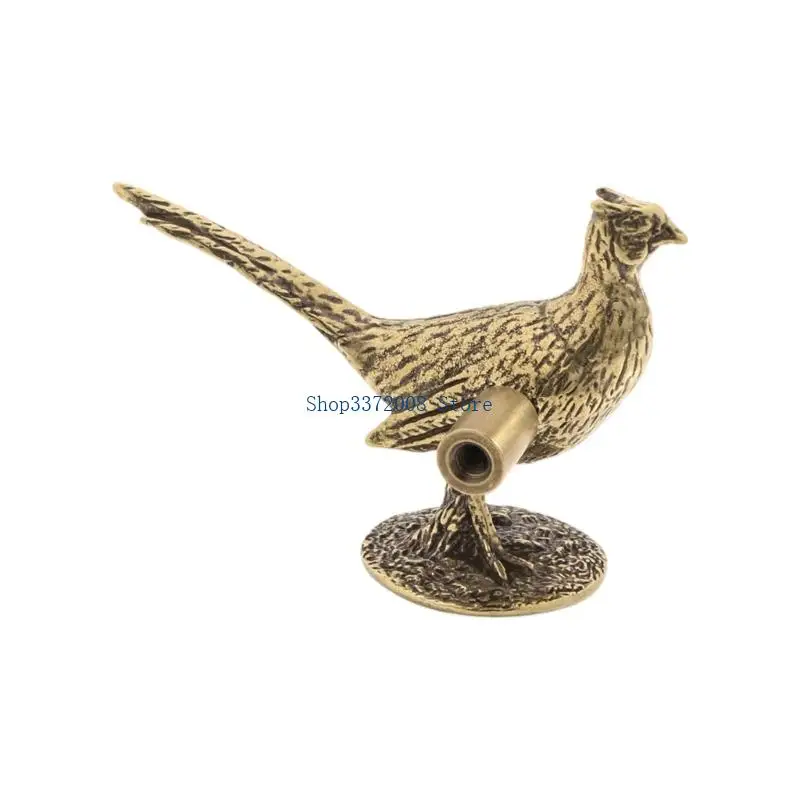  Decorative Brasses Drawer Handle Exquisite Long Tail Pheasant Artwork Wardrobe