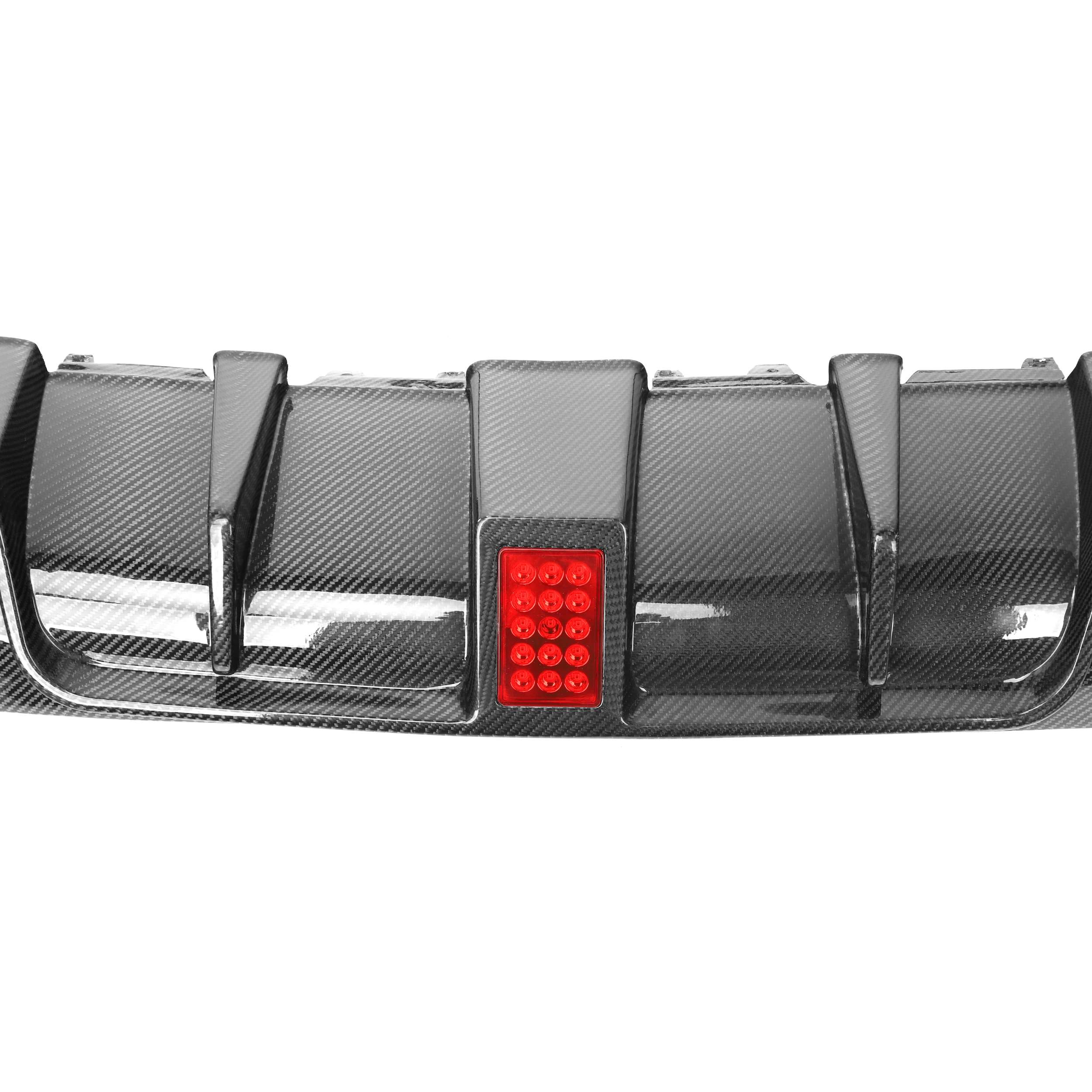 B Style Carbon Fiber Rear Bumper Diffuser fit For Mercedes Benz E Class W213 4-Door Sport line 2016-2020 Rear diffuser