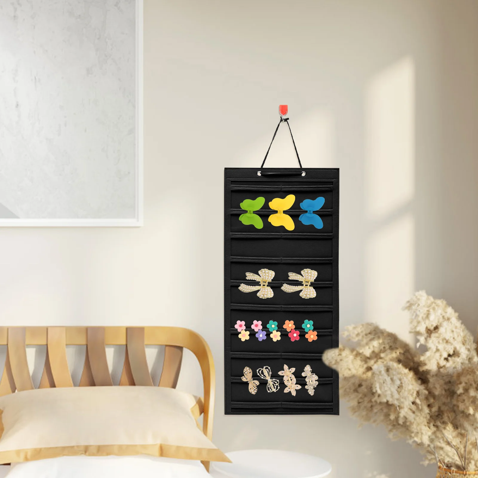 

Hair Storage Bow Hanging Claw Clip Holder for Girls Claw Clip ganizer Kids Hairpin Headb Display Shelf