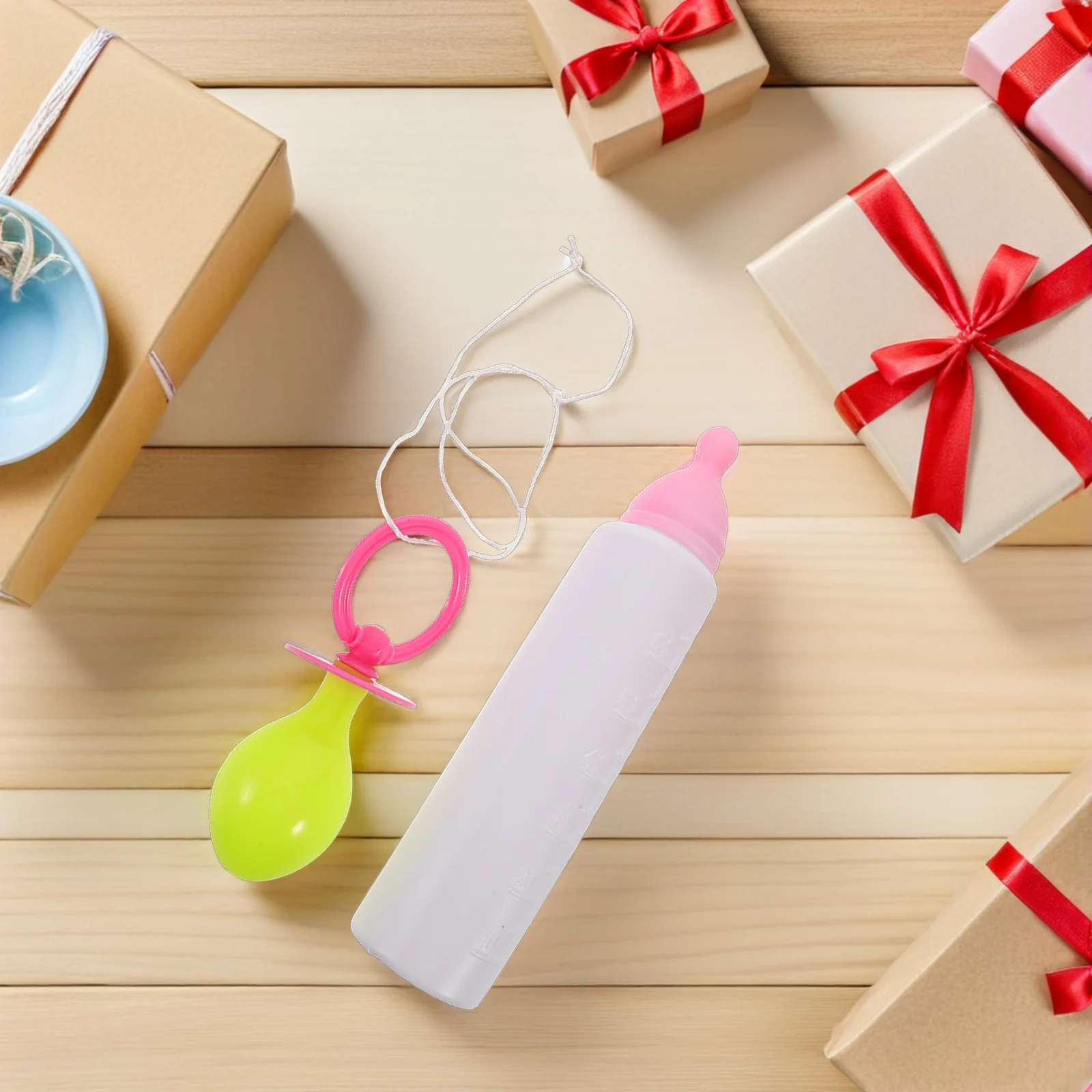 

1Set Baby Cosplay Costume for Adults Includes Bib Hat Bottle Pacifier Big Size Funny Outfit for Party Photo Booth Dress Up Prop