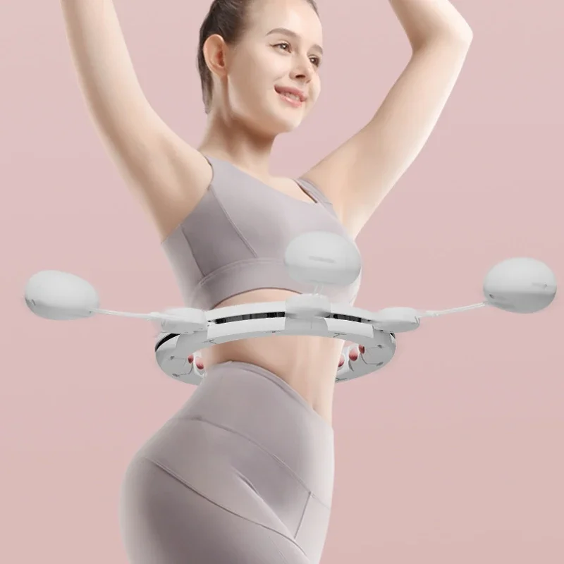 New Intelligent Sports Hoop Abdominal Tightening Weight Loss Adult Female Fitness Fat Burning Belly Slimming Magic Tool