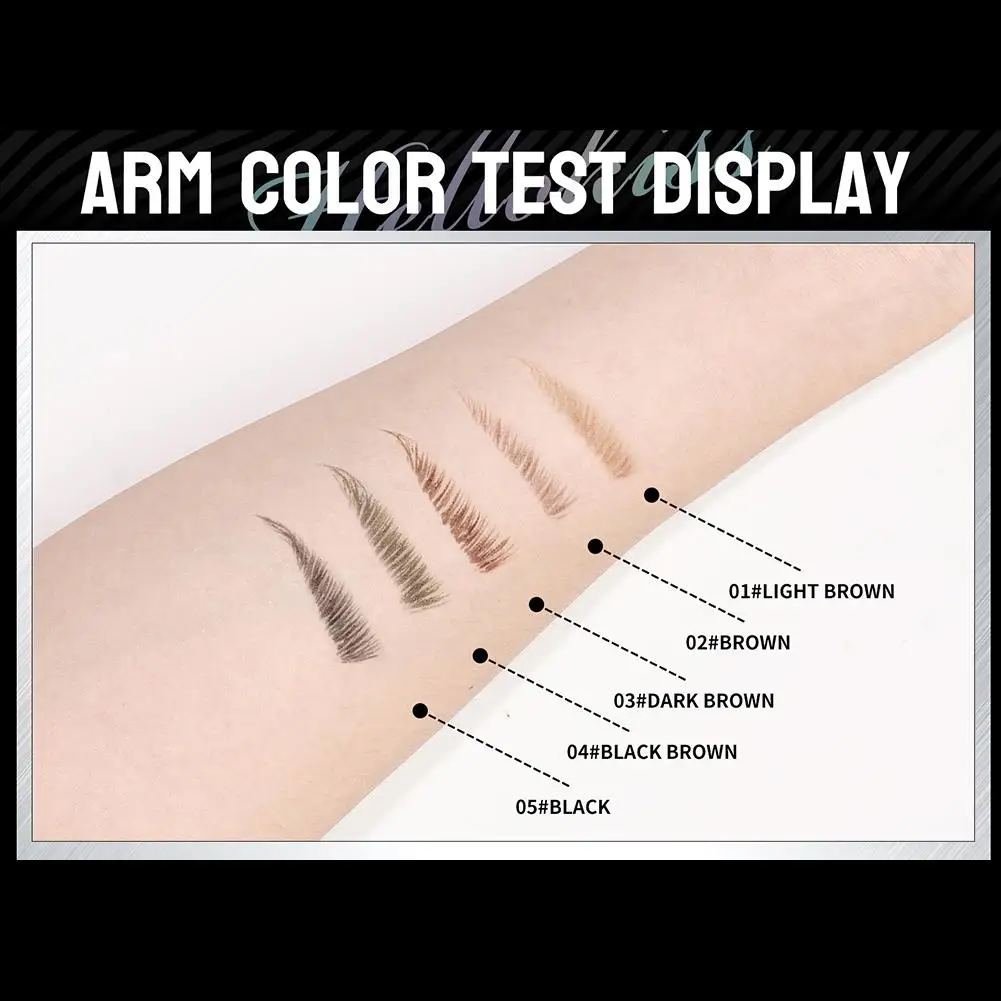 Two-pronged Eyebrow Pencil Natural Smooth Wild Eyebrows Waterproof, Sweat-proof Eyebrow Pencil Brows Makeup