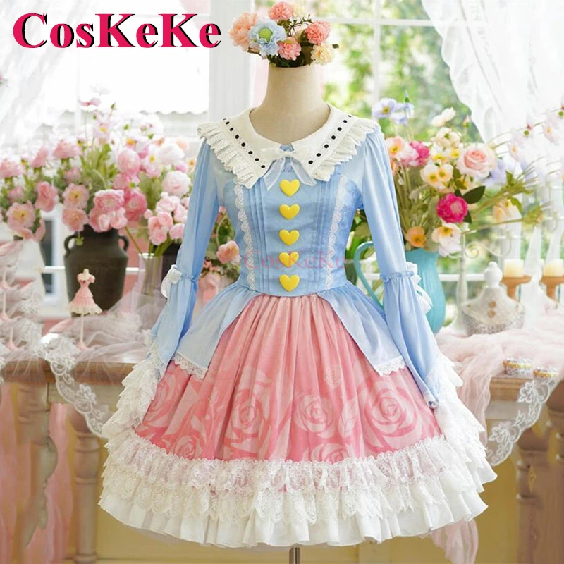 CosKeKe Komeiji Koishi Cosplay Game Touhou Project Costume Elegant Gorgeous Sweet Formal Dress Activity Party Role Play Clothing